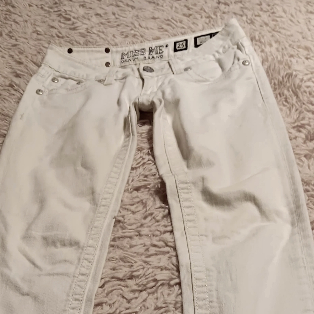 White Miss Me Jeans